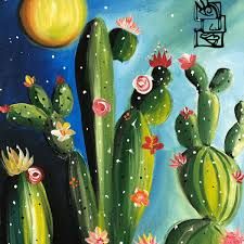 cactus painting - Google Search