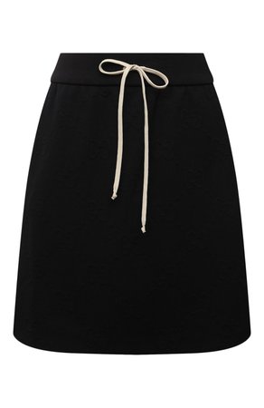 Женская черная юбка GUCCI — купить за 54750 руб. в интернет-магазине ЦУМ, арт. 655183/XJDEM