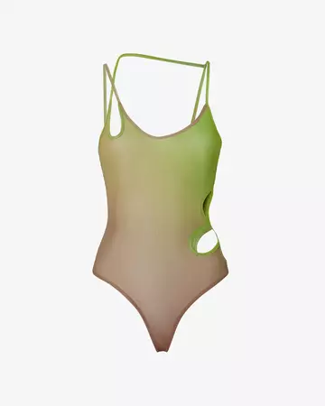 Sita Swimsuit : Women Swimwear Military Green | GCDS