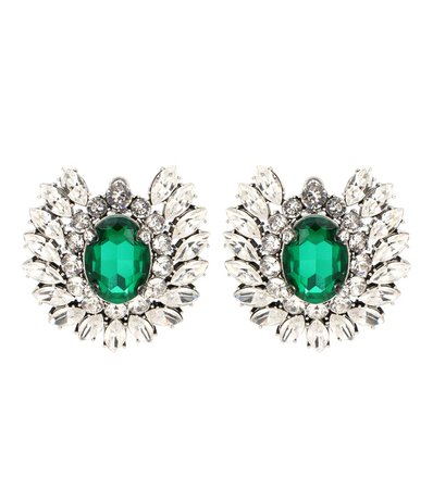 Crystal Embellished Earrings - Balenciaga | mytheresa.com