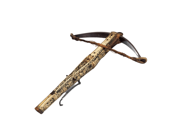 decorated crossbow
