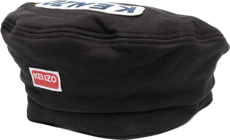 Kenzo logo-patch cotton beret