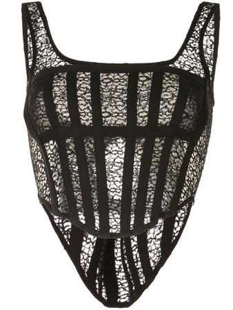 Dion Lee lace coset top