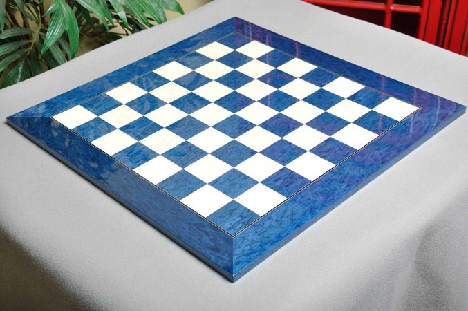 blue chessboard