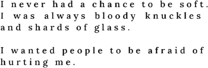 shards of glass quote