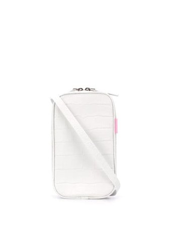 Tubici Los Angeles Embossed Belt Bag LOSANGELES010 White | Farfetch