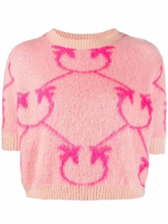 Pinko intarsia-knit T-shirt