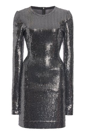 Embellished Stretch-Jersey Mini Dress By Dolce & Gabbana | Moda Operandi