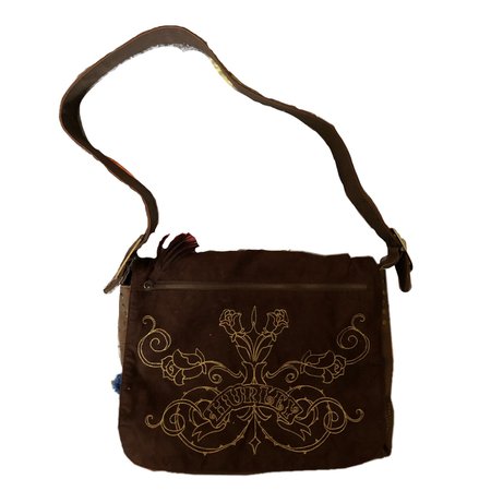 hurley brown messenger bag