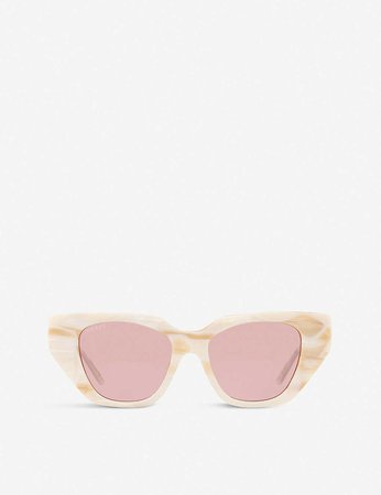GUCCI - GG0641S crystal-embellished plastic sunglasses | Selfridges.com