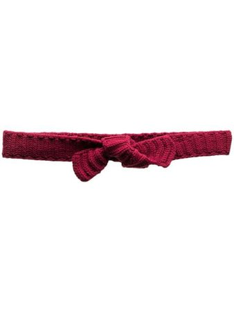 Miu Miu rib-knit tied belt red 5CZ002D9K - Farfetch