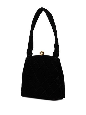 Chanel Pre-Owned Diamond Quilted Velvet Tote | Farfetch.com