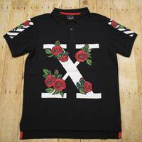(1) Embroidered Rose Shirt Memphis Urban Wear