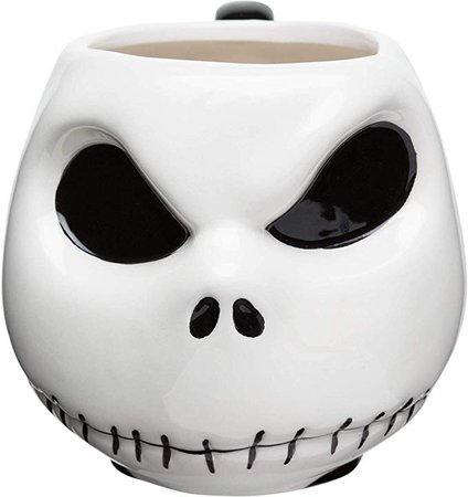 Zak Designs NBCC-1592 Nightmare Before Christmas Jack Skellington Sculpted Ceramic Coffee Mug Cup 11 Ounces: Amazon.ca: Home & Kitchen