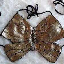 Tela Butterfly Sequin Halter Top - Google Search