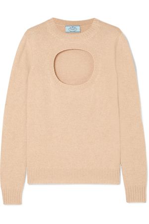 Prada | Cutout cashmere sweater | NET-A-PORTER.COM