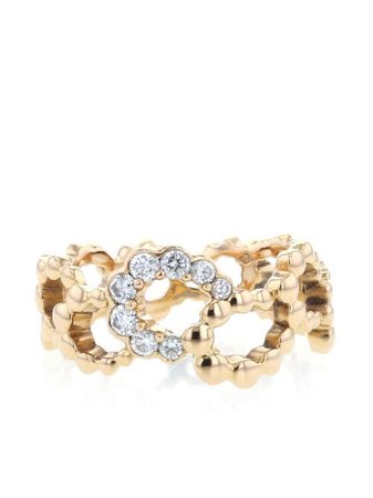 Christian Dior 2017 Rose Gold Archi Dior Diamond Ring - Farfetch
