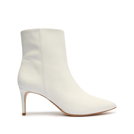 SCHUTZ white leather ankle boot