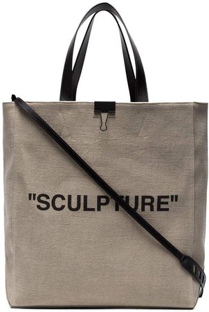 Neutral Sculpture Canvas tote bag