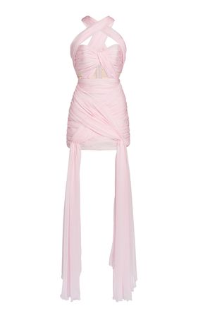 Ruched Georgette Mini Dress By Giambattista Valli | Moda Operandi
