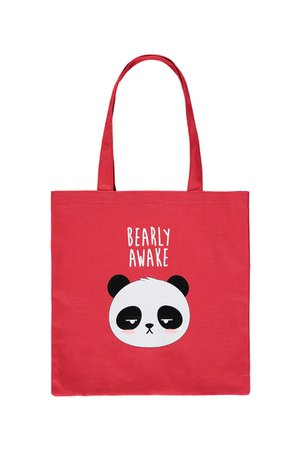 Bearly Awake Graphic Eco Tote Bag