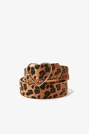 Faux Fur Leopard Waist Belt | Forever 21