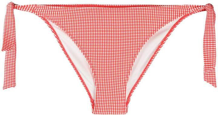 printed low-rise bikini bottoms