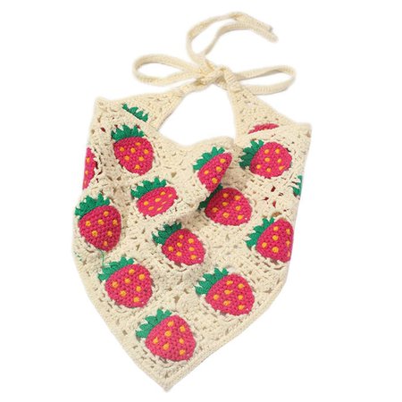 Strawberry Crochet Hair Scarf | BOOGZEL APPAREL – Boogzel Apparel