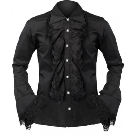 Gothic shop: Riffle shirt denim black by Aderlass