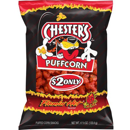 Chester's Puffcorn Flamin' Hot Popcorn, 4.25 Oz. - Walmart.com