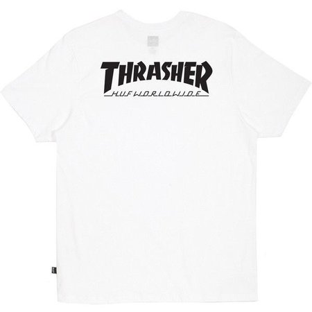 HUF HUF X Thrasher White Classic H Tee ($21)