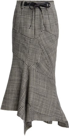 Tom Ford Asymmetric Wool Skirt