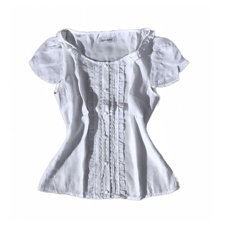 white lace button up milkmaid