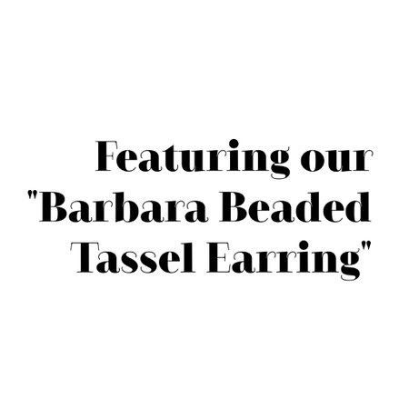 Barbara Beaded Tassel Earring