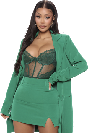 Kelly Green Skirt Suit