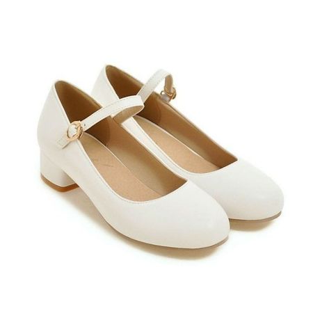 white cute shoes