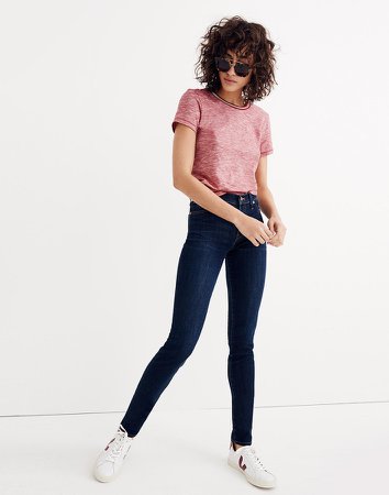 9" Mid-Rise Skinny Jeans in Larkspur Wash: TENCEL Denim Edition