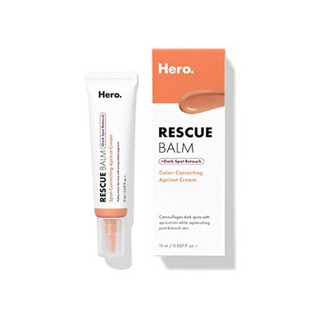 Amazon.com : HERO COSMETICS Rescue Balm +Dark Spot Retouch Post-Blemish Recovery Cream from Nourishing and Calming After a Blemish - Corrects Discoloration - Dermatologist Tested and Vegan-Friendly (0.507 fl. oz) : Beauty & Personal Care