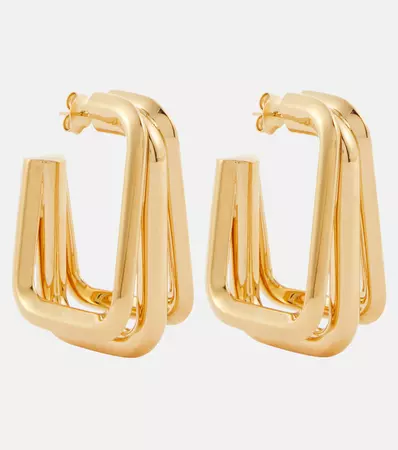 Hoop Earrings in Gold - Saint Laurent | Mytheresa