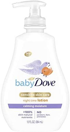 Amazon.com: Baby Dove Sensitive Skin Care Baby Lotion For a Soothing Scented Lotion Calming Moisture Hypoallergenic and Dermatologist-Tested 13 oz : Baby
