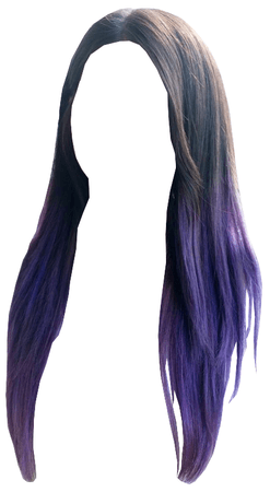brown and pink/purple hair