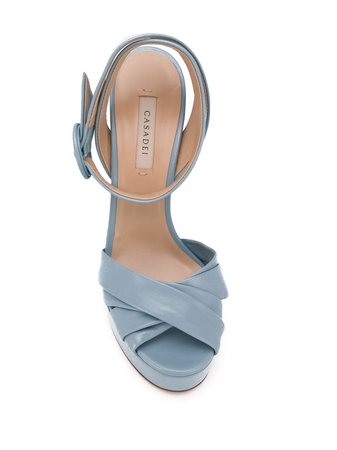 Casadei Chunky-Heel Platform Sandals 1L310M1201NINCA Blue | Farfetch