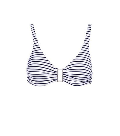 Bel Air striped bikini top
