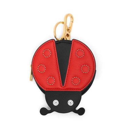 LOEWE Ladybug Cookie Charm Red/Black/Palladium