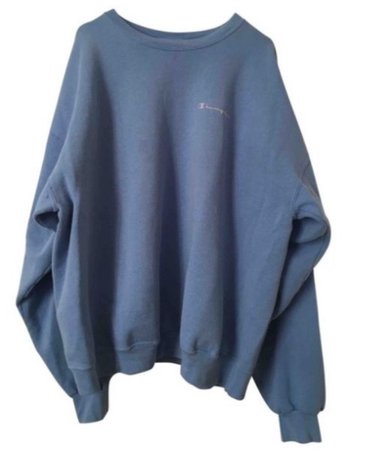 blue sweatshirt