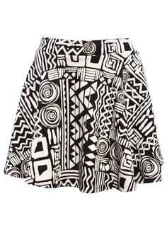 black and white tribal skirt - Google Search