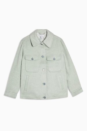 Sage Jacket With Wool | Topshop