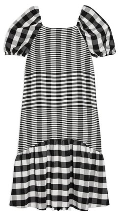 checked dress