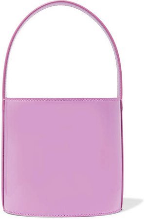 STAUD - Bissett Patent-leather Bucket Bag - Pink