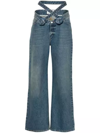 Seen Users Wrapped In Roses wide-leg Jeans - Farfetch